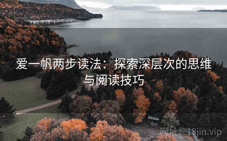 爱一帆两步读法：探索深层次的思维与阅读技巧